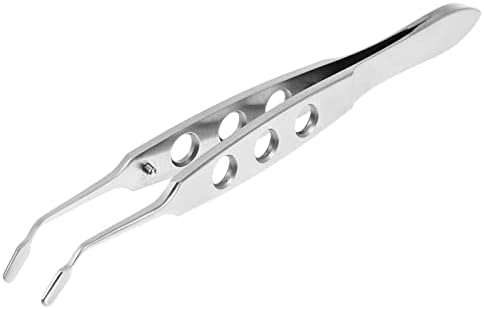 iplusmile Stainless Steel Meibomian Gland Expressor Premium Meibomian Gland Expressor Eyelid Tweezers Eyelid Forceps Tip for Dry Eyes