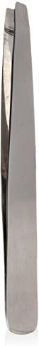 Mehaz Professional Slanted Tweezer MS350 Durable Stainless Steel With Slanted Tips For Precision Gripping In Eyebrow Shaping And Unwanted Body Hair Removal - 3.8 inches