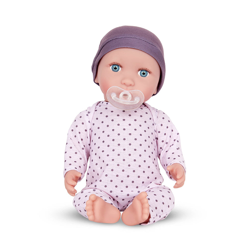LullaBaby 14" Baby Doll Lilac Outfit and Hat