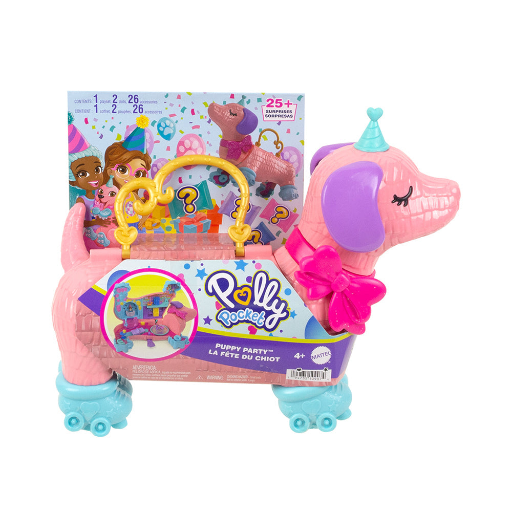 Polly Pocket Dolls Puppy Party Playset