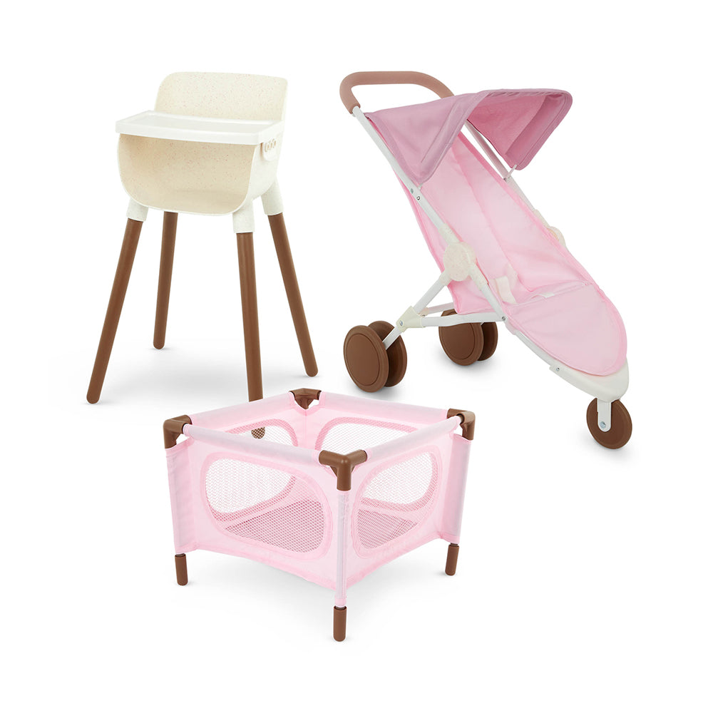 LullaBaby 14"" Baby Doll 3pc Accessory Set
