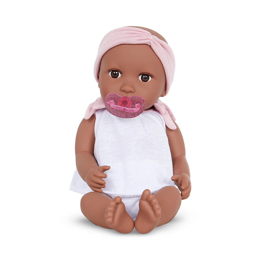 LullaBaby 14" Baby Doll w/ Body Suit & Headband