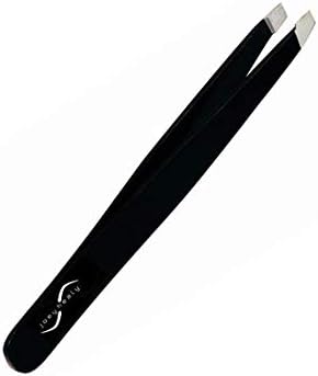 Joey Healy Elite Sculpting Tweezer, Pro-Performance Stainless Steel Eyebrow Tweezer, Angled Tip for Precise Brow Shaping, Protective Travel Case