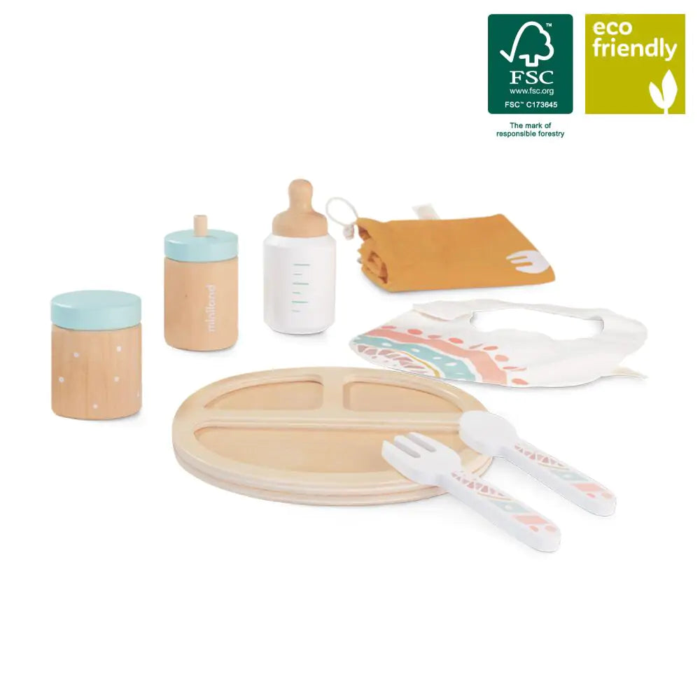 Miniland Wooden Feeding Set