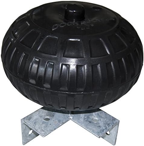 Dock Edge + Dock Wheel, Corner Mount, 9", Black