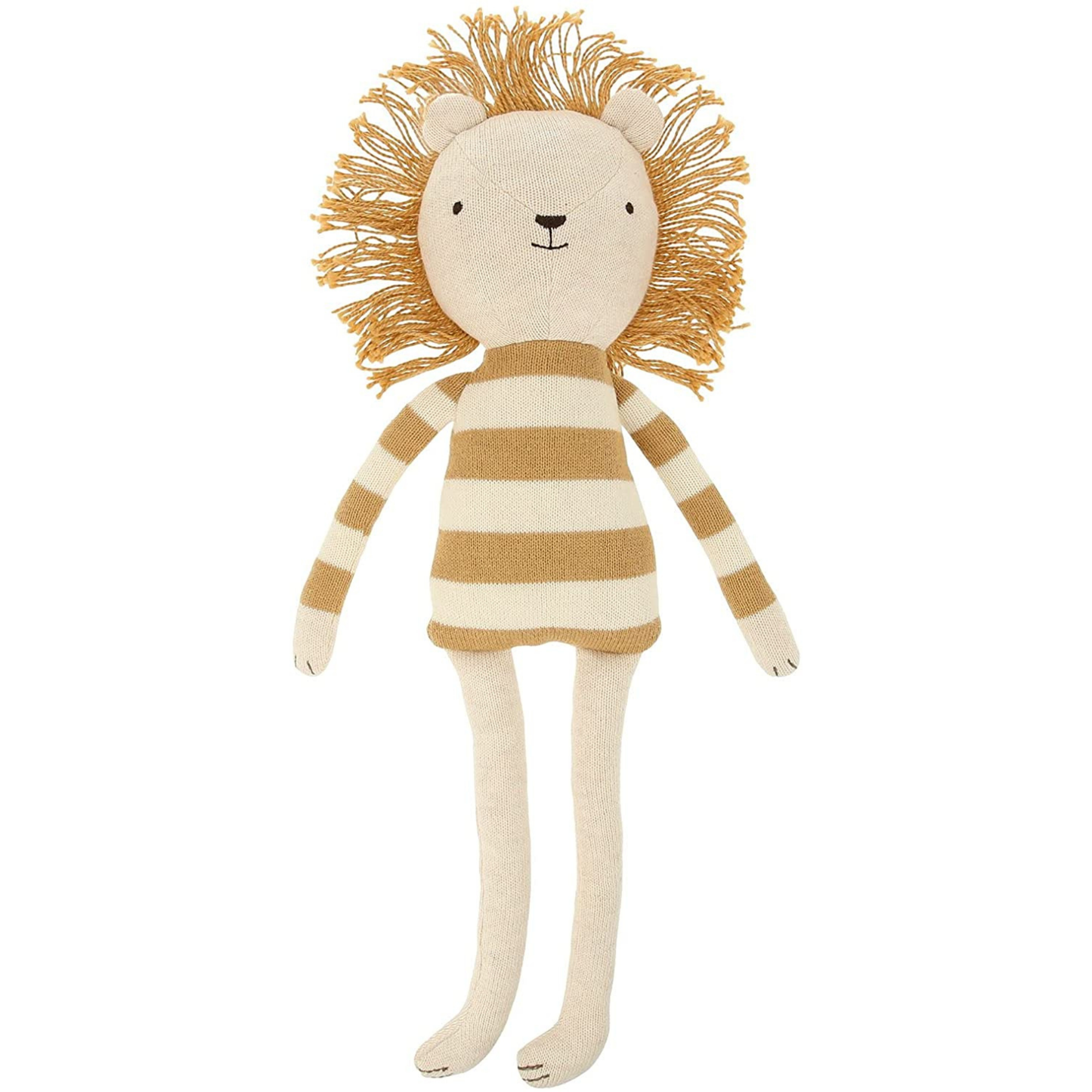 KNITTED LION ORGANIC COTTON TOY