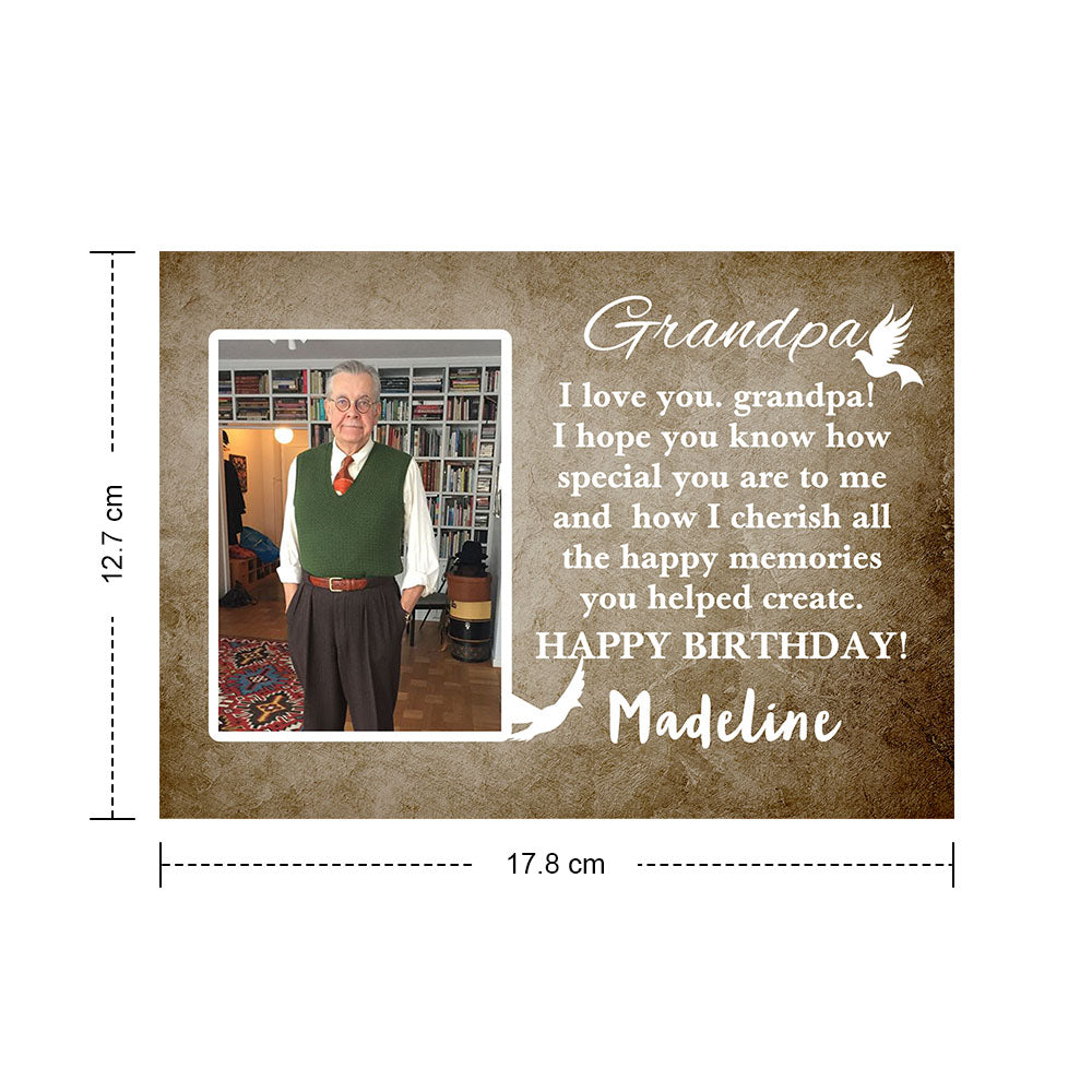 Custom Crochet Doll from Photo Handmade Look alike Dolls with Personalized Name Card Birthday Gifts for Grandpa