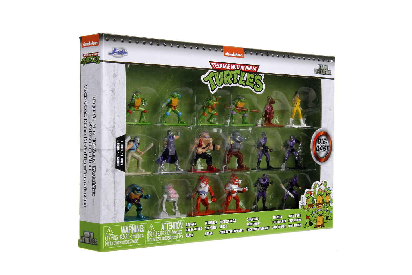Teenage Mutant Ninja Turtles (TMNT) Nano Metalfigs Mini-Figures 18-Pack (34460) LOW STOCK