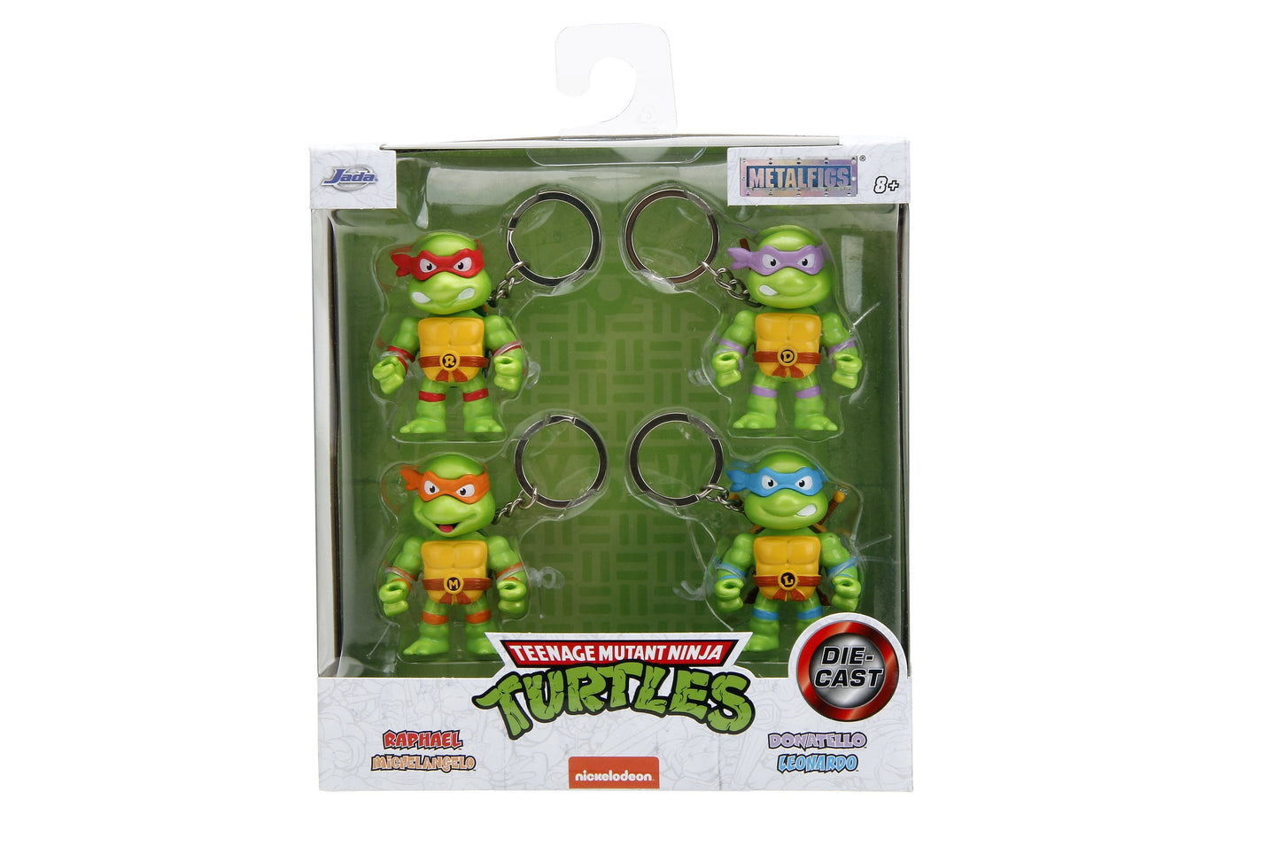Jada - Teenage Mutant Ninja Turtles 2.5in Metalfigs Keychains 4-pk (34359) LOW STOCK