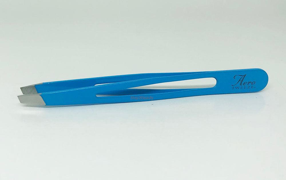 Ultra Aero Tweeze Stainless Steel - BLUE Slant Tip