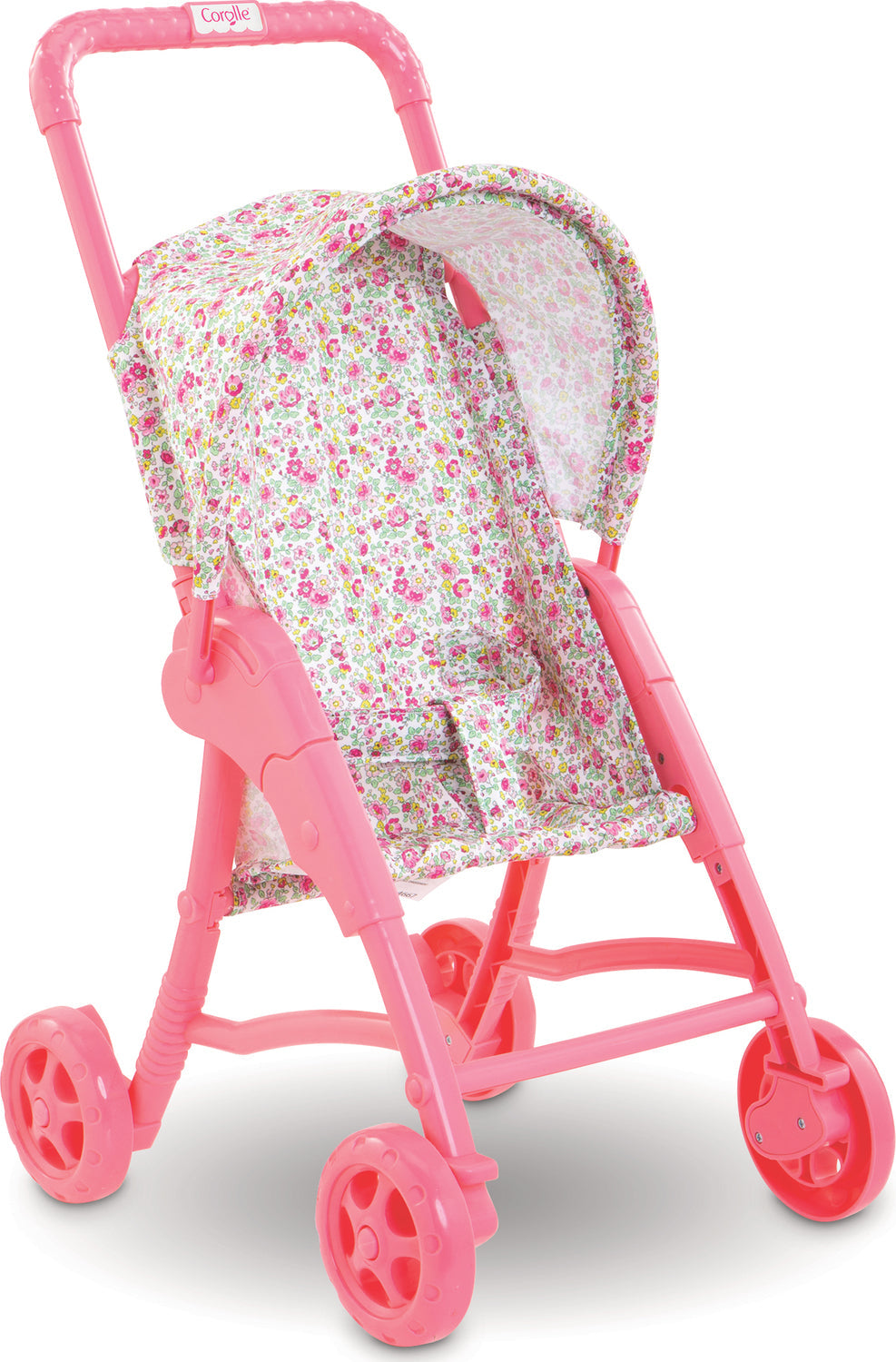 Pink Floral Doll Stroller for 12" Dolls
