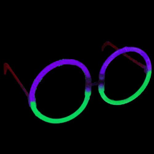 Glow Eyeglasses - Round - Bi Green/Purple