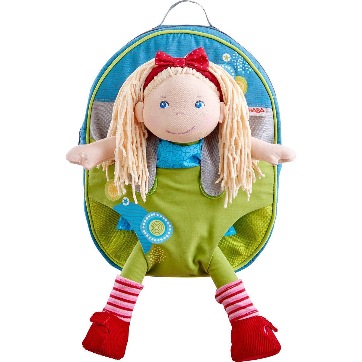 Haba Backpack to Carry 12" Soft Dolls Summer Meadow