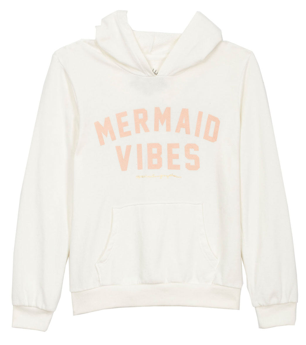 Spiritual Gangster Kids Girls Mermaid Vibes Yoga Pullover Hoodie