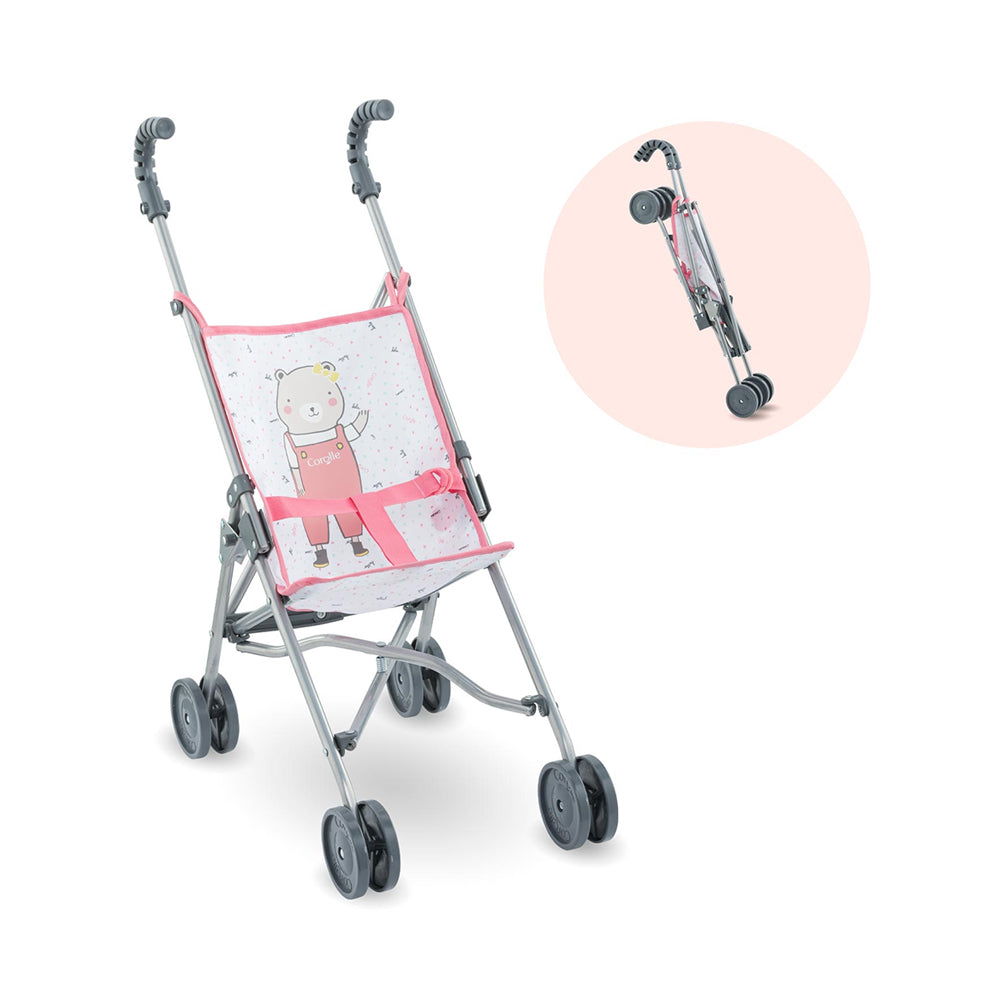 Corolle Mon Grand Poupon Umbrella Stroller Pink