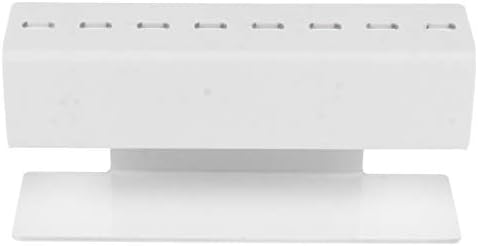 Beaupretty Eyelash Extension Tweezers Stand Holder 8 Holes Acrylic Tweezers Display Storage Tweezers Shelf Holder for Eyelash Extensions Supplies Accessories Tools White