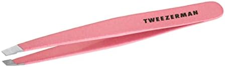 Tweezerman Exclusive Dusty Rose Slant Tweezer - Hair Removal Tweezers, Stainless Steel