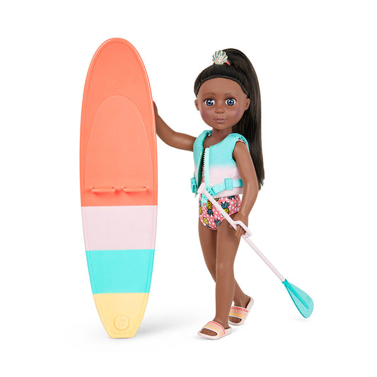 Glitter Girls Malu 14" Doll with Paddle Board