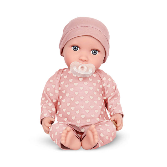 LullaBaby 14" Baby Doll with Pink Outfit and Hat