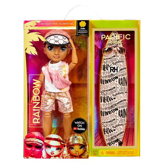 Rainbow High Pacific Coast Finn Rosado (Rose Gold Boy) Fashion Doll