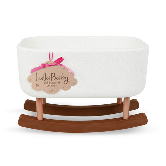 LullaBaby 14" Baby Doll Rocking Bassinet