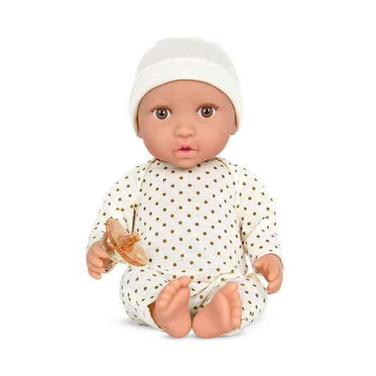LullaBaby 14" Baby Doll w/ PJs & Ivory Hat