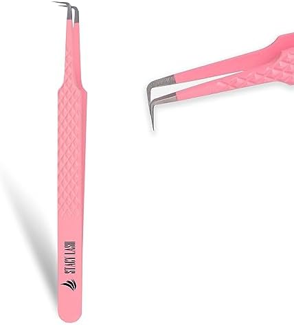 STACY LASH Isolation Tweezers/Precision Supplies For Classic &Volume Extensions and Individual False Eyelashes/Separator Tool/Curved Tip