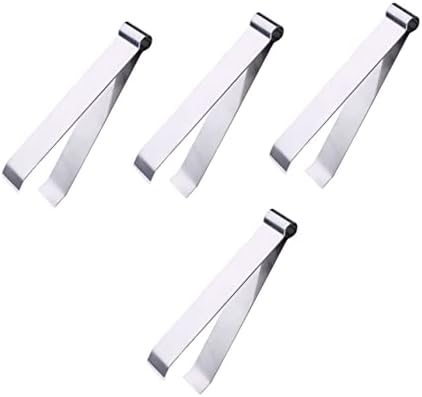 YARNOW 4pcs Stainless Steel Pig Hair Clip Pointy Tweezers Hand Tools Slant Tip Tweezers Fish Bone Pincer Pork Skin Hair Remover Flat Tweezers Wool Puller Fish Bone Remover Pincer Puller