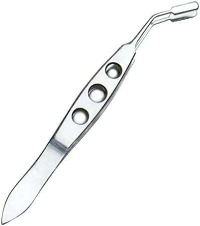 Meibomian Gland Expressor Professional Forceps Premium Stainless Steel Eyelid Massage Tweezers for Dry Eyes, High Precision Tweezer Tools - Rectangle Tip