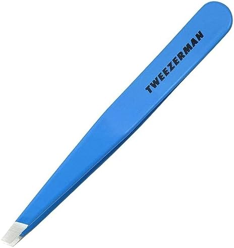 Tweezerman Slant Tweezer -Blue Jewel Model No. 1230-B09R, multi