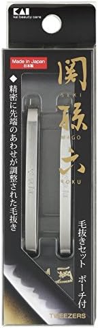Kai Seki Magoroku Tweezers Set with Pouch Hc1834