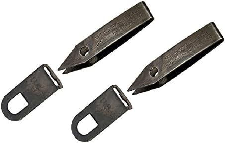 Uncle Bill's Sliver Gripper Tweezers Black Oxide Steel w/Keychain Clip (2-Pack)