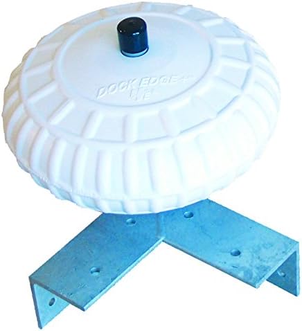 Dock Edge + Inc. Corner Mount Dock Wheel (9-Inch, White)