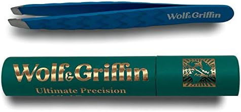 Wolf & Griffin Mini Tweezer | Professional Eyebrow Tweezers for Men & Women | Perfect for Facial Hair Removal | Stainless Steel
