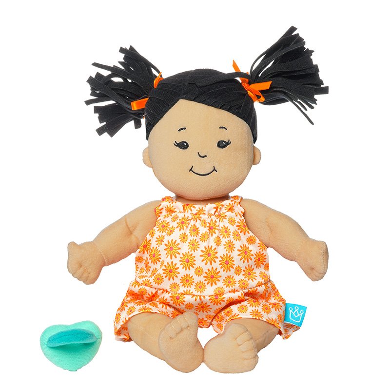 Manhattan Toy Baby Stella | Beige with Black pigtails