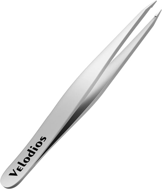 Pointed Tweezers for Women, Professional Precision Tweezers, Best Tweezers for Eyebrow, Facial Hair,Chin Hair and Ingrown Hair Removal, Premium Stainless Steel Pointed Tip Tweezers