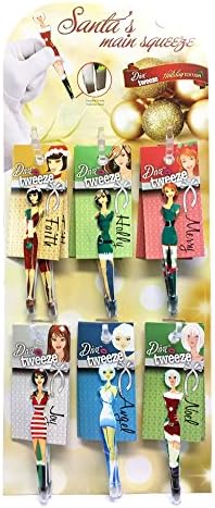 Diva Tweezer Professional Holidays Theme 12-Pack Display Stainless Steel Tips 4"