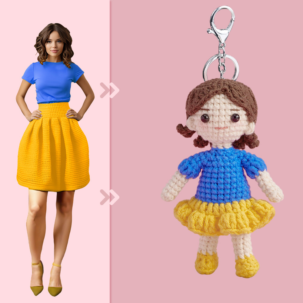 Full Body Customizable 1 Person Custom Crochet Doll Personalized Gifts Handwoven Mini Dolls - Snow White