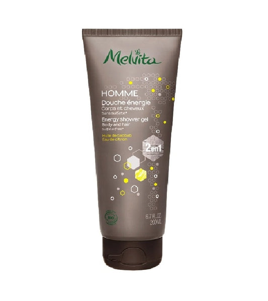 Melvita 2-in-1 MEN'S SHAVING CREAM WITH ORGANIC FACIAL CLEANSER -125 ml