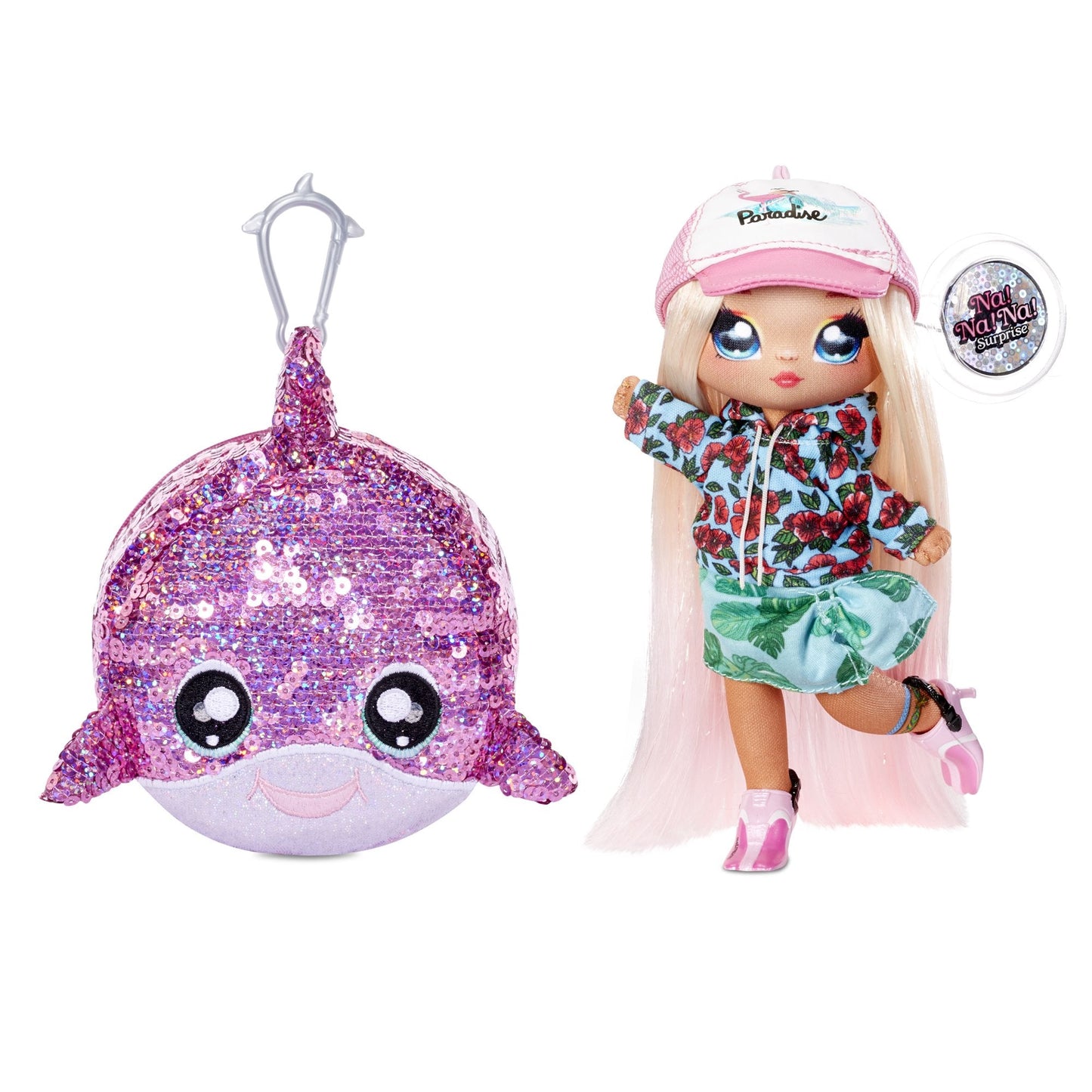 Na! Na! Na! Surprise Sparkle Series 2-in-1 Surprise Krysta Splash w/Sequin Dolphin Purse