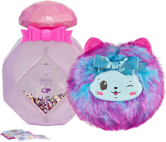 Pikmi Pops Surprise! Cheeki Puffs Purrfume The Cat Jumbo Scented Shimmer Puff + Bonus Surprises
