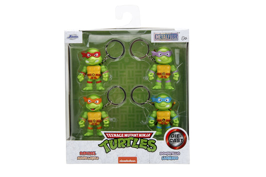 Jada - Teenage Mutant Ninja Turtles 2.5in Metalfigs Keychains 4-pk (34359) LOW STOCK