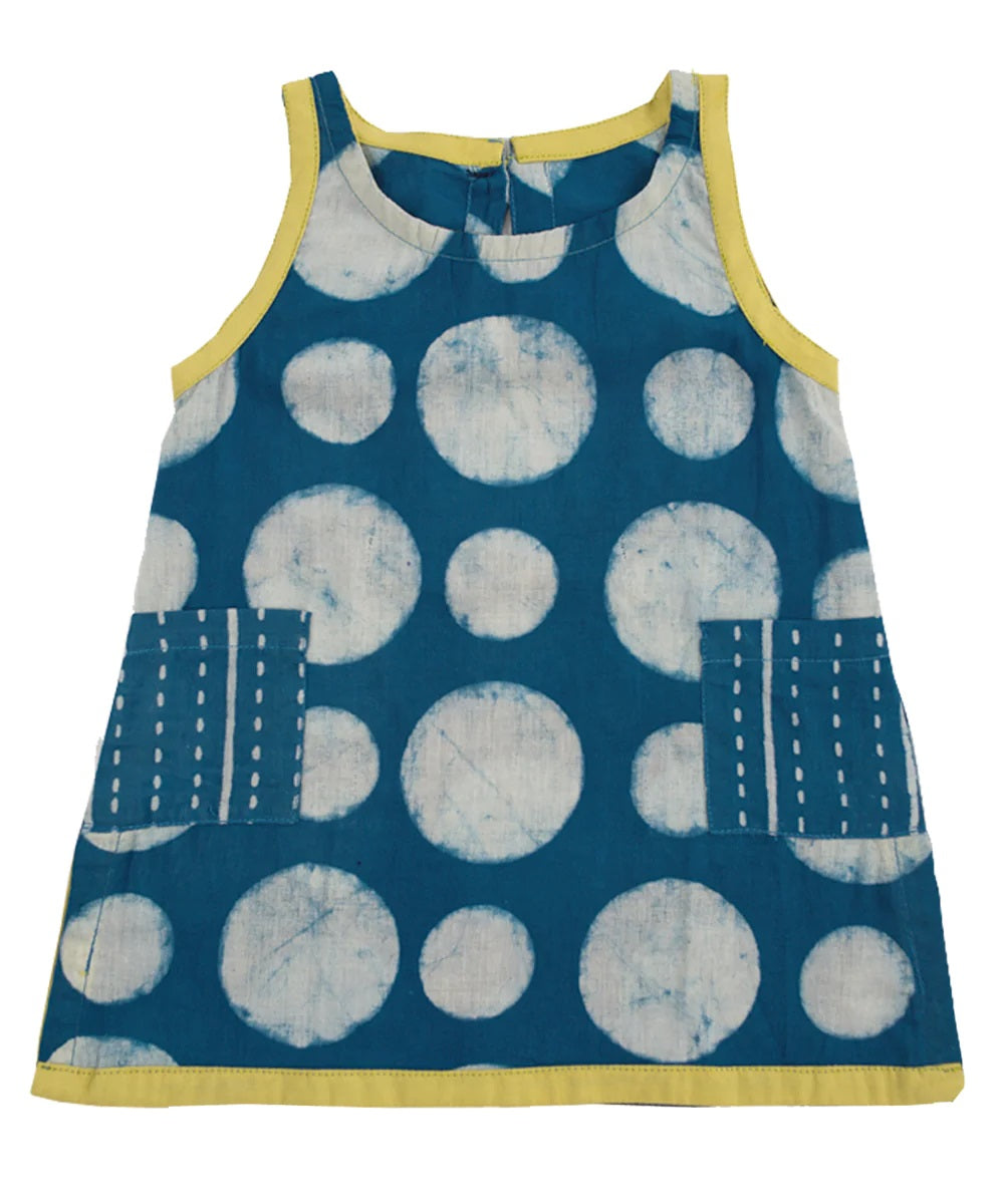 Baby Polka Dress Kids' + Baby Dresses Mirasa Design 6m Indigo