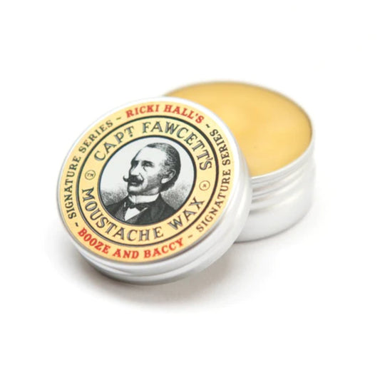 Captain Fawcett's Wax & Moustache Comb Gift Set(Booze & Baccy)