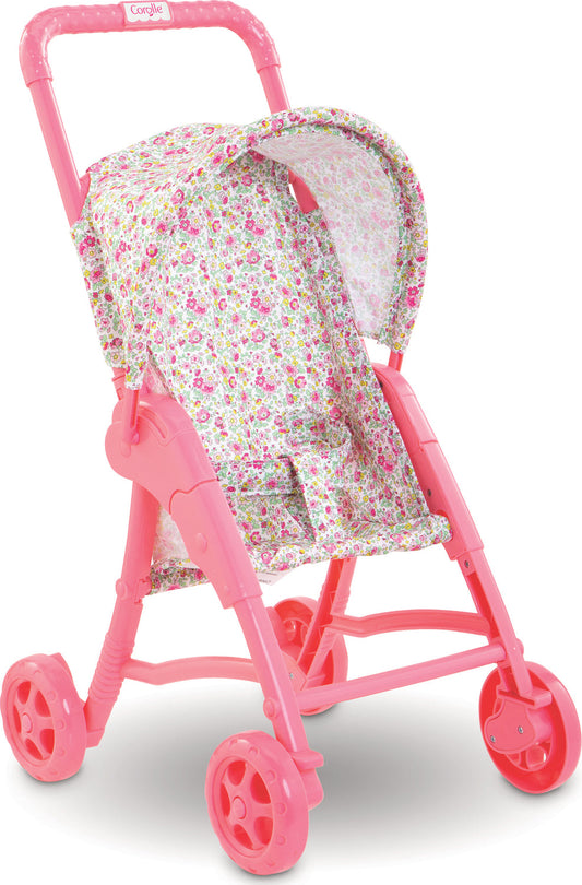 Pink Floral Doll Stroller for 12" Dolls