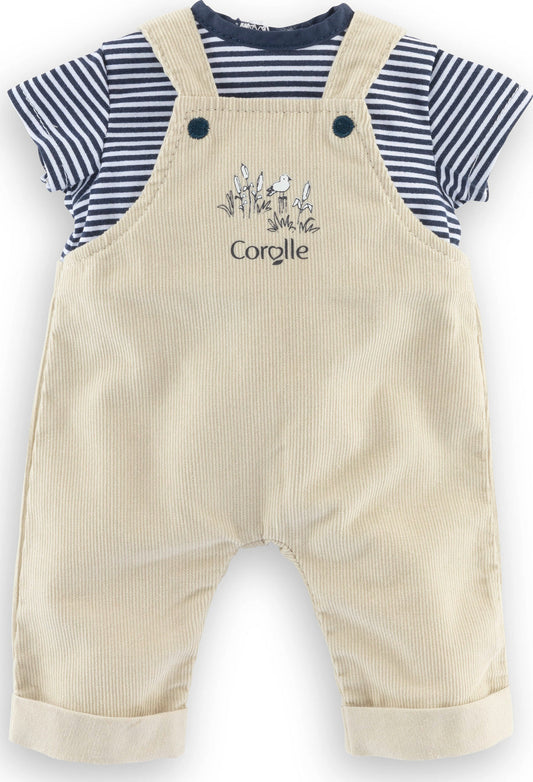 12" T-Shirt & Ecru Overalls in Loire Riverside