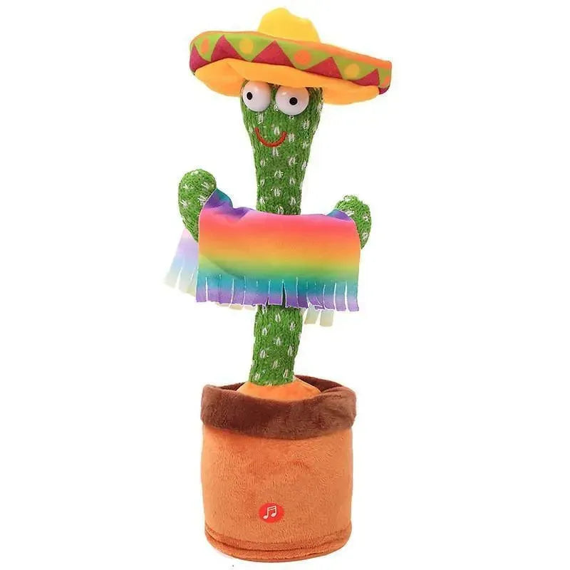 Dancing Mexican Plush Cactus, Stuffed Animated Toy