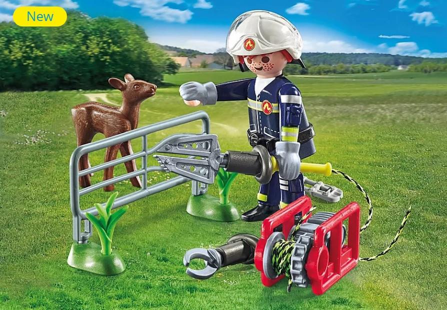 Playmobil Action Heroes 71467 Firefighting Mission: Animal Rescue
