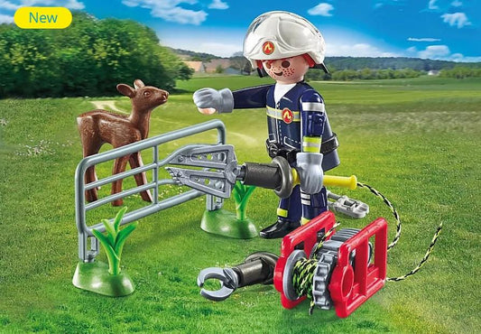 Playmobil Action Heroes 71467 Firefighting Mission: Animal Rescue