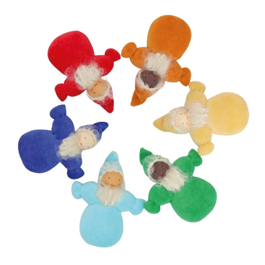 Rainbow Dwarves Waldorf Dolls - Set of 6